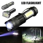 Portable Ultra Bright LED Flashlight Waterproof Torch COB Spotlight