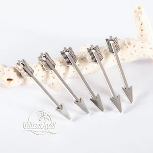 10x Anhänger Pfeil Amor Charms Antik Silber Schmuck Basteln GlitzerInsel 00753 - Bild 1 von 2