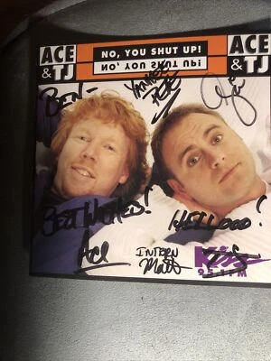 Ace & TJ Autographed No,You Shut Up! CD Charlotte, NC Kiss 95.1 FM Show 1999 Foto 1 de 4