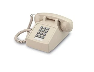 Teléfono de escritorio industrial con dialpad / teclado - CENIZA / MARFIL / BEIGE por HQTelecom - Imagen 1 de 3