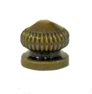 ANTIQUE BRASS KNOB WITH  8-32 SCREW HOLE   TV-567 - Picture 1 of 2