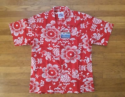 Nwt Duke Kahanamoku Champion Japan Duke’s Floral Flower Cotton Hawaiian Shirt L - Image 1 of 4