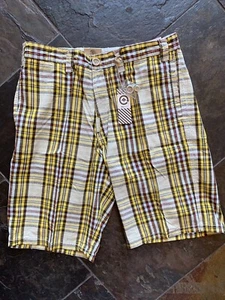 New Lifted Research Group LRG 34 Plaid Yellow Brown - Picture 1 of 10