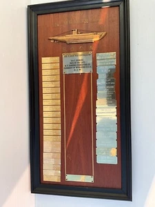 Vintage S O A C Gedenktafel viele Namen und U-Boot Display - Bild 1 von 7