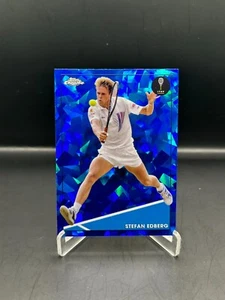2021 Topps Chrome Tennis Sapphire Stefan Edberg #22 Hall of Famer - Picture 1 of 2