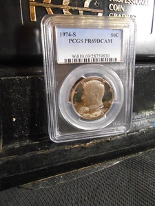 1974-S PCGS PR69DCAM Kennedy Half Dollar! Mail Out Same Day! Free Shipping!! - Picture 1 of 2