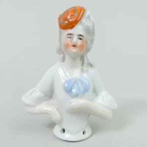 MEDIA MUÑECA ART DECO ALFILER DE PORCELANA ALEMANA DÉCADA DE 1930 - Imagen 1 de 3