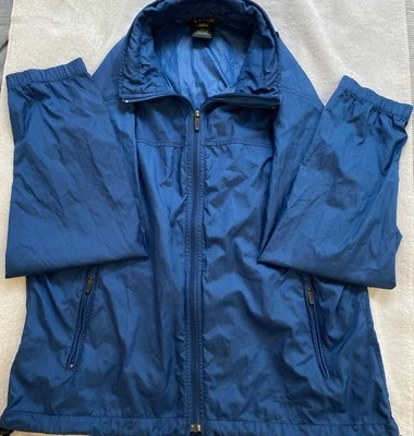 L.L. BEAN Womens Blue Zip Hooded Windbreaker Jacket Sport Hiking Walking M - Image 1 of 4