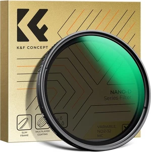 Filtro de lente ajustable variable K&F Concept ND2-ND32 52/55/58/62/67/72/77/82 mm - Imagen 1 de 80