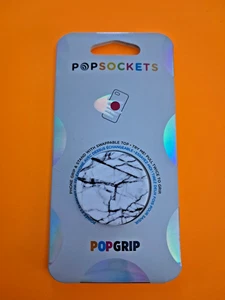 NEU - PopSockets Handy Griff Ständer weiß Marmor POPGRIP Popsocket - kostenloser Versand! - Bild 1 von 1