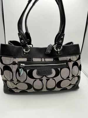 Coach Penelope Signature C Black Jacquard Leather Shoulder Bag H0993-14422 - Image 1 of 4