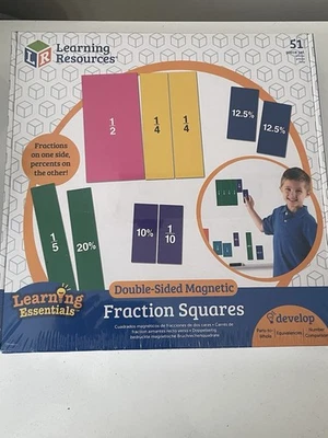 Fraction Squares Magnetic 51 Piece Set Double Sided - Image 1 of 2