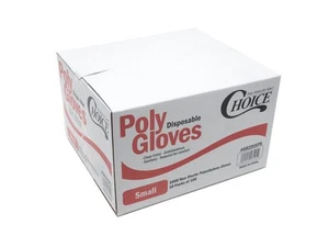 Choice Poly Disposable Polyethylene Gloves (Pack of 1000 - Small) - Picture 1 of 3