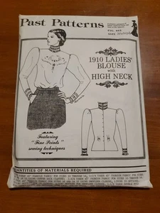 Original Past Patterns Sew 1910 Victorian Edwardian Ladies Simple Blouse 403 UCF - Picture 1 of 8
