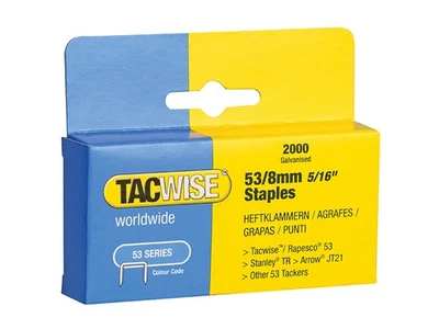 Agrafes Légères Tacwise 53 8Mm (Type JT21 A) (Paquet De 2000) TAC0335 - Image 1 of 2