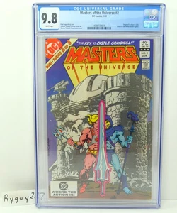 MOTU, Masters of the Universe #2, He-Man, clasificación CGC 9,8, 1982, DC, cómic - Imagen 1 de 8