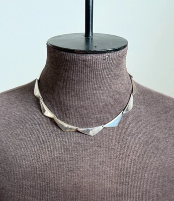 Georg Jensen Sterling Silver ''Peak'' Necklace 315 Bent Gabrielsen for Hans Hans - Image 1 of 4