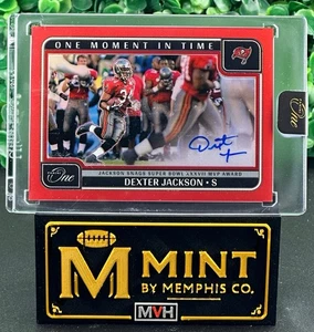 2024 Panini One Dexter Jackson One Moment in Time Auto Red /60 Buccaneers - Picture 1 of 2