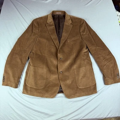 TOMMY HILFIGER Hombres 44L Marrón Pana 100% Algodón Blazer Abrigo Deportivo Traje Chaqueta Foto 1 de 4