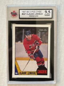Claude Lemieux 1987-88 OPC O-Pee-Chee #227 RC Rookie KSA 9.5 Nr GEM MT Habs T760 - Picture 1 of 2