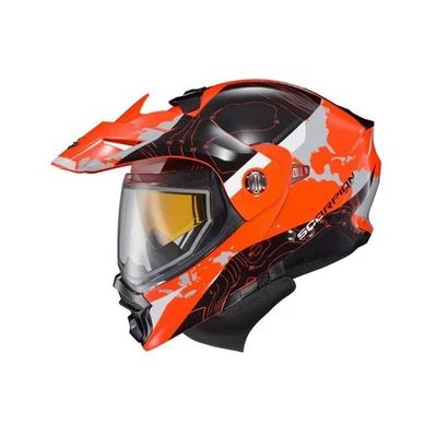 EXO-AT960 Cold Weather Helmet Topographic - Orange - XL (Electric) 96-1036-EC - Image 1 of 4
