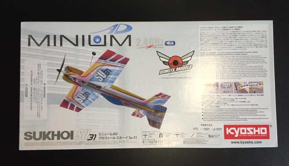 Kyosho 10772 MINIUM SUKHOI SU 31 - RC Shock Flyer Indoor - Neu mit Motor, Servo& - Bild 1 von 1