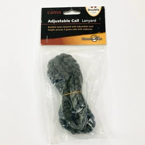 Hunter's View Deluxe Game Call Schlüsselband Doppelschlaufe hält 2 geflochtene Nylon GRÜN - Bild 1 von 6