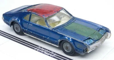 Corgi 1967 Oldsmobile Toronado Blue About 4.25" Olds Diecast Metal - Image 1 of 3
