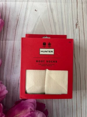 HUNTER Boot Socks For Hunter Original Short Boots Size Xl 10-12 White - Image 1 of 3