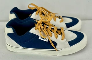 US Herren 13-VANS Chukka Push Wildleder Skateschuhe-blau/weiß-721356 - Bild 1 von 8