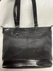 Kenneth Cole Reaction Laptop Bag Soft Briefcase Travel Tote 16x12x5 Quality - Picture 1 of 11