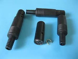 10 Stück Mini DIN Buchse 8 Pin Buchse Stecker mit Kunststoffgriff Neu - Bild 1 von 3