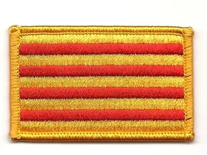 Parche bandera PATCH ESPAÑA CATALUÑA CATALUNYA 7x4,5cm bordado termoadhesivo - Bild 1 von 1