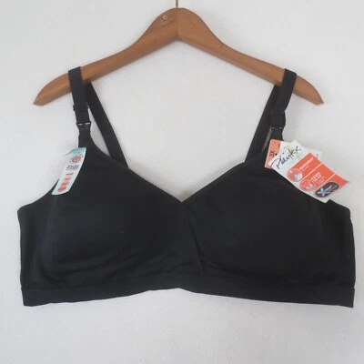 New Playtex Nursing Maternity Bra Women 3XL Black Foam Cup Wirefree Stretch 4958 - Image 1 of 4
