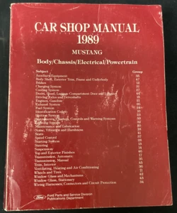1989 Ford Mustang Car OEM Dealership Service Repair Shop Manual ~ LX, GT, Cobra - Bild 1 von 9