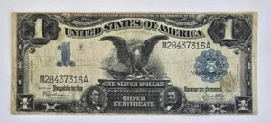 1899 $1 Black Eagle Silver Certificate Very Fine Condition - Picture 1 of 2