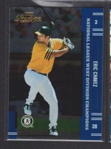 2005 PLAYOFF PRESTIGE NL WEST CHAMPIONS PARALLEL #103 ERIC CHAVEZ A'S SP /18 - Picture 1 of 1
