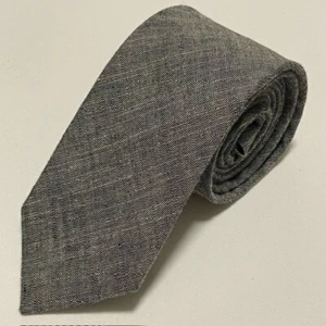 J Crew Tie Chambray Slim Skinny Sharp Preppy Dapper Crisp Academia Ivy League - Picture 1 of 16