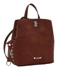 Desigual Dejavu Sumy Mini Backpack Rucksack Freizeitrucksack Camel dunkelrot Neu - Bild 1 von 3