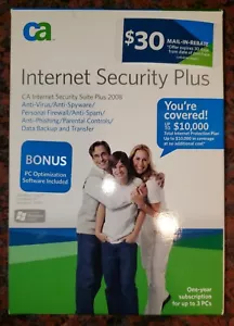 CA Internet Security Suite Plus 2008 CD-ROM NOS Factory-Sealed - Picture 1 of 6