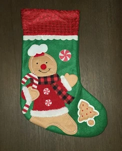 NEU 15" LEBKUCHENMANN WEIHNACHTSSTRUMPF - Bild 1 von 3