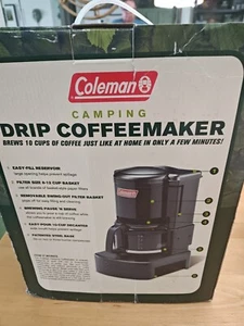 Coleman Camping Drip Coffee Maker 10 Cup Black Glass model 5008C700 Glamping - Picture 1 of 19