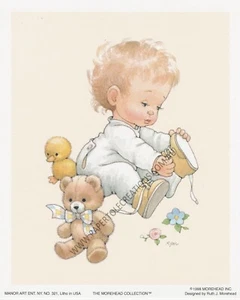 Paper tole Kit-SB2-Morehead-RDM-MH321 Baby putting on Shoes - Bild 1 von 1