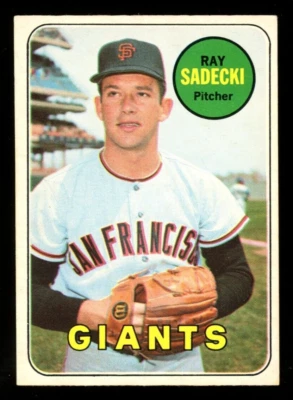 1969 TOPPS OPC O PEE CHEE BASEBALL #125 Ray Sadecki NM-MT San Francisco Giants - Image 1 of 2
