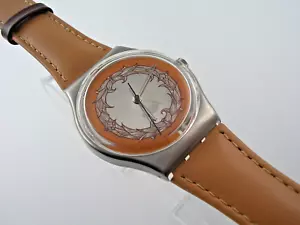 SWATCH GENT VIE HUMANA - MERCE NUOVA - CON BRACCIALE IN PELLE - Foto 1 di 7