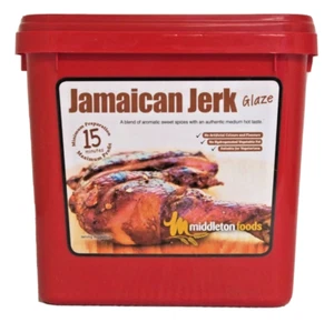 Middleton Foods 🌾 JAMAICAN JERK Meat Glaze Marinade Seasoning Mix 2.5kg Red Tub - Picture 1 of 5