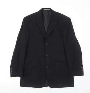 NEXT Mens Black Polyester Blend Blazer Size 40 Reg - Picture 1 of 10