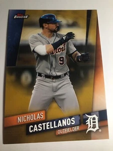 2019 Topps Finest Jumbo 5x7 Nicholas Castellanos Tigers 96 01/10 - Picture 1 of 1
