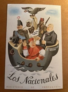 Tarjeta Postal de Propoganda de Los Nacionales Segunda Guerra Mundial RARA - Imagen 1 de 4