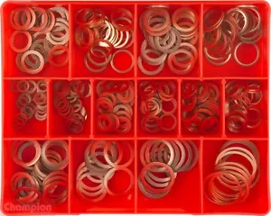 CHAMPION COPPER SEALING WASHERS ASSORTMENT KIT - METRIC - 305 Pces - CA226 - Bild 1 von 2